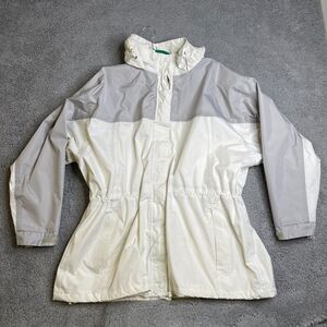 Snowdonia Jacket Womens Size 22 White Gray Full Zip Hoodie